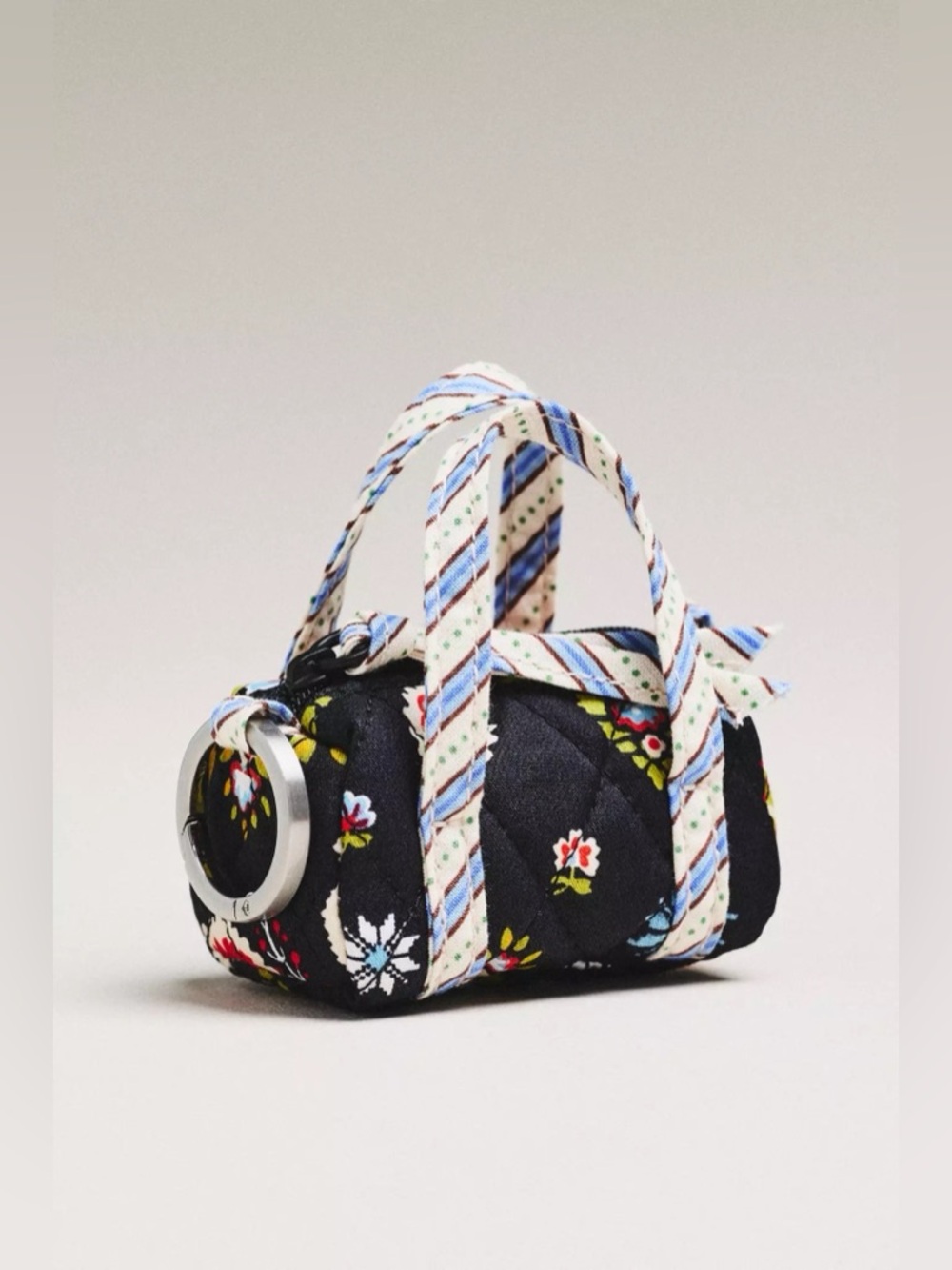 Rare! NWT Vera Bradley Anthropologie Original Duffle Bag-Shaped Bag Charm Black